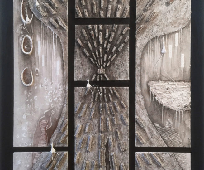 œuvre d'art, Acrylique sur toile, art abstrait, mix média