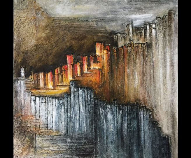 œuvre d'art, Acrylique sur toile, art abstrait, mix média